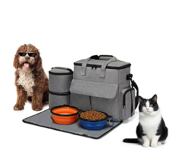 Dog Travel Backpack Kit – 6-Piece All-in-One Travel Set for Dogs