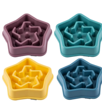 Pet Slow Feeder Bowl – Anti-Gulping Cat & Dog Feeding Bowl