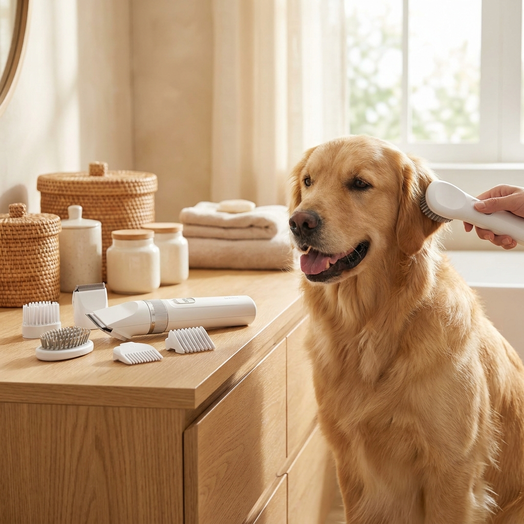 7-in-1 pet grooming device lifestyle photo 2